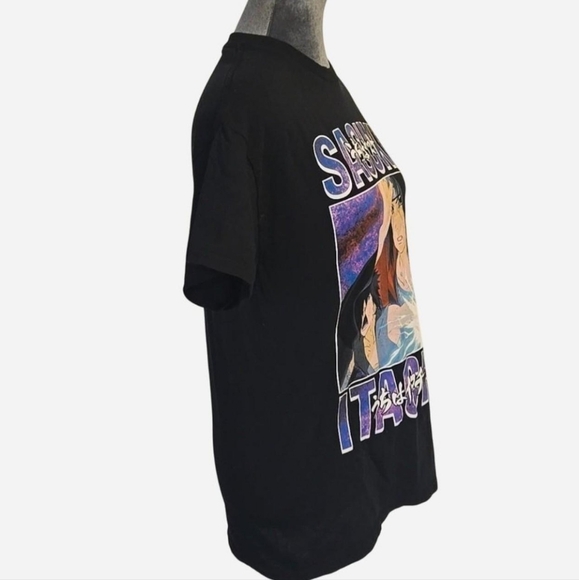 Naruto Shippuden Sasuke Itachi Graphic Design T-Shirt - Picture 3 of 4
